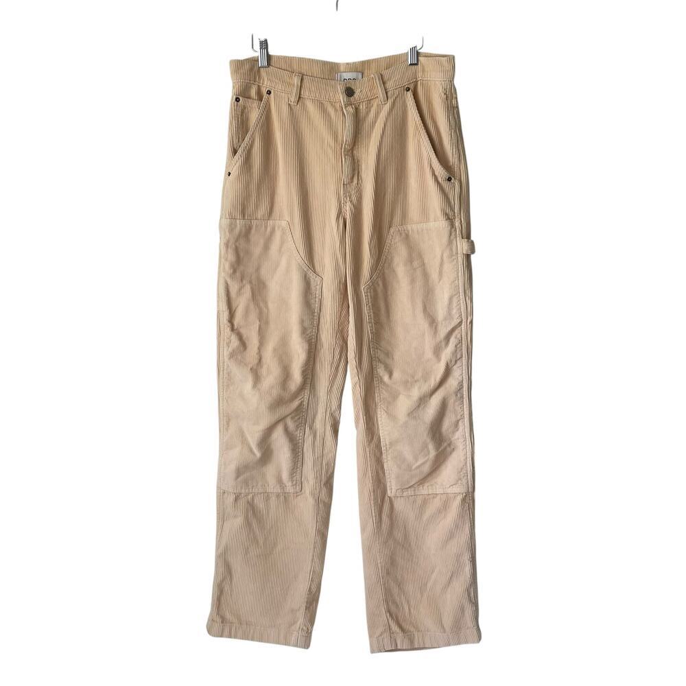 BDG Women Corduroy Cargo Pant in Beige Size 8